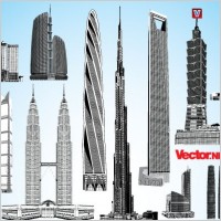 Skyscraper Vector Pack 2