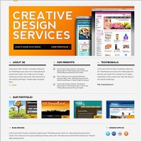 Sleek Minimal Website PSD template