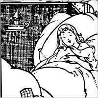 Sleeping Kid clip art