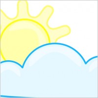 Slightly Cloudy clip art