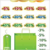 slightly discount vector