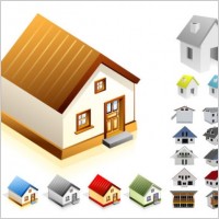 small house vector