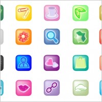 small square icon vector