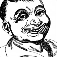 Smiling Creepy Face