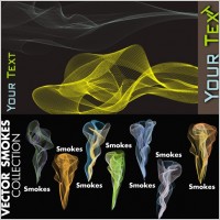 smoke vector multicolored lines
