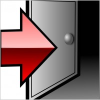 Sneptune Logoff Icon clip art