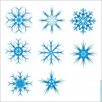 snow flake vectors 