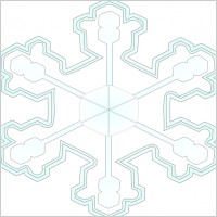 Snowflake 3 clip art