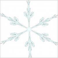 Snowflake 6 clip art