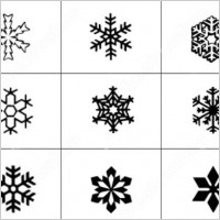 snowflakes brush