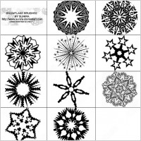 snowflakes brush
