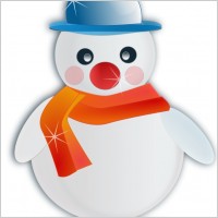 Snowman glossy