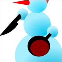 Snowman-Cannibal by Rones