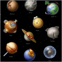 Solar System Icons icons pack