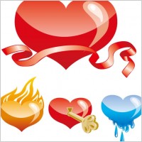 special heartshaped vector