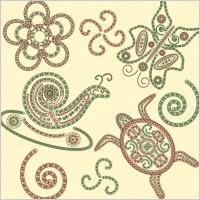 special kind of animal design pattern vector 4