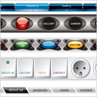 special navigation bar vector