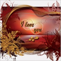 special valentine day greeting card vector