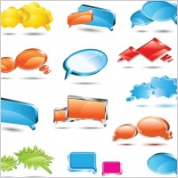 Speech Bubbles Vector Set
