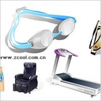 Sports and leisure equipment icon vector material