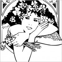 St Patricks Girl clip art