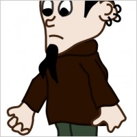 Standing Dude clip art