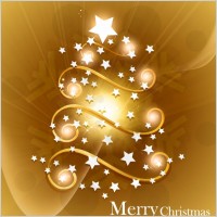 star christmas tree vector
