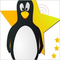 Star Penguin clip art