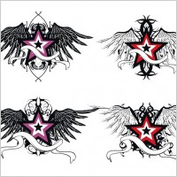 star wings vector