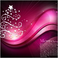 starlight christmas tree with dynamic lines of the background vector
