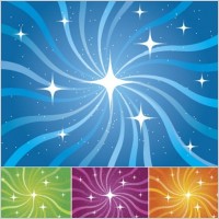 Stars line with the rotation vector background