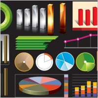 statistics theme vector