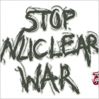 STOP NUCLEAR WAR - design Tommy Brix
