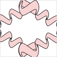 Striped Ribbon clip art