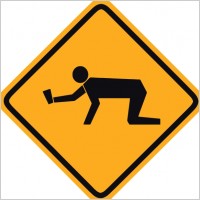 Student Sign Warning clip art
