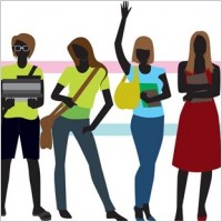 Students Vector Graphic