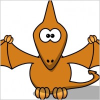 Studiofibonacci Cartoon Pterodactyl clip art