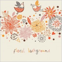 Stylish Floral Vector Background