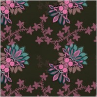 Stylized floral ornament pattern