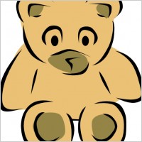 Stylized Teddy Bear clip art