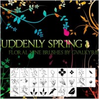 Suddenly Spring Photoshop Brushes