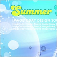 Summer Korean style background material layered psd-1