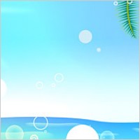 Summer Korean style background material layered psd-5