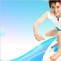 Summer Korean style background material layered psd-6