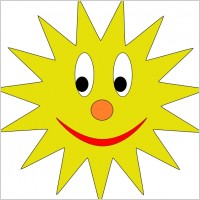 Sun Avatar clip art