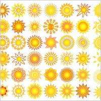 Sun Elements Collection Vector