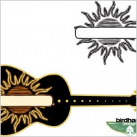 Sun Graphic and Guitar
