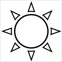 sun outline