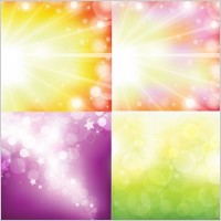 Sunlight with Shiny Vector Illustrations