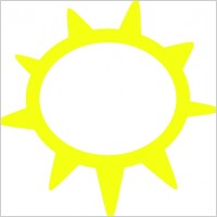 Sunny Weather Symbols clip art